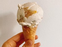 Unframed mushroom ice cream