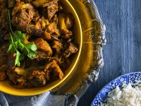 Lamb and cabbage curry