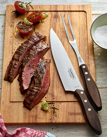 Tramontina steak knife and fork barbecue set