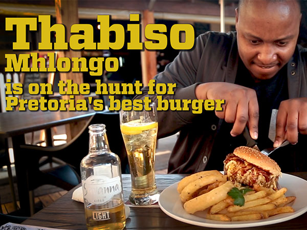 Watch: Comedian Thabiso Mhlongo goes in search of Pretoria’s best burger