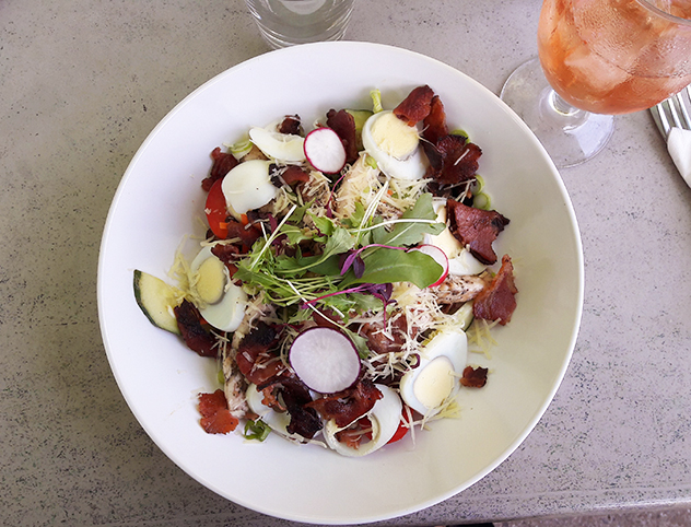 One of the salads at The View at Chart Farm. Photo by Linda Scarborough.
