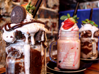 The milkshakes at Burger and Lobster.