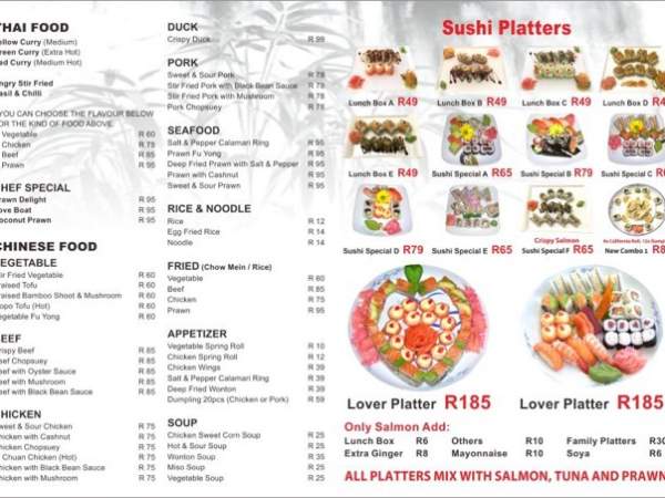 Wonderful Asian Food And Sushi Restaurant - Restaurant In Cape Town - Eatout