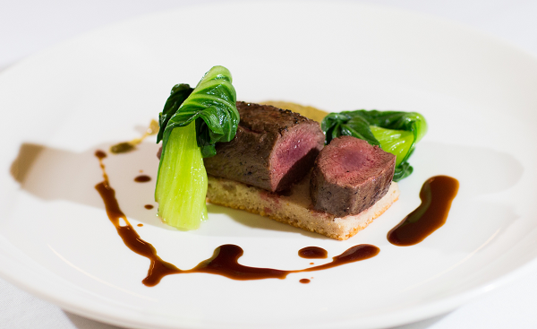 You could be treated to a main of springbok loin with pak choi