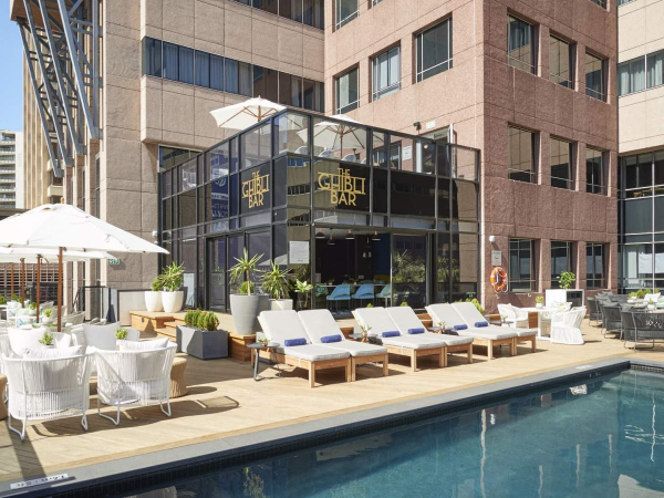 The Ghibli Bar and Pool Terrace at Radisson Blu Hotel and Residence