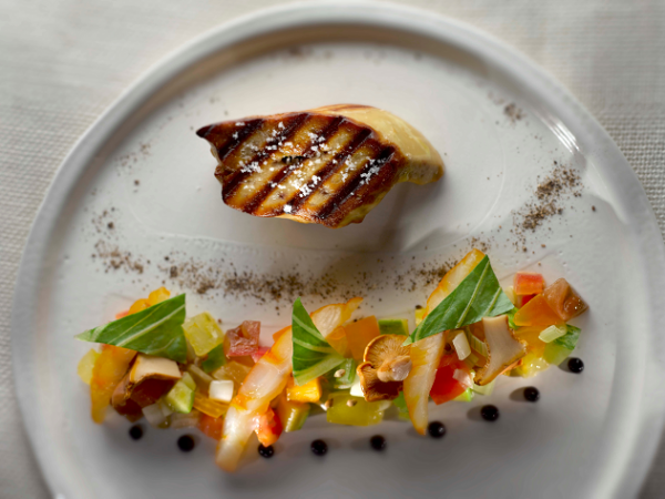 Foie gras dish at Etincelles