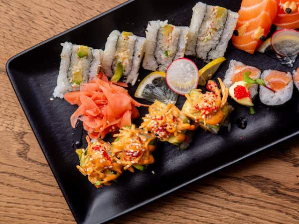 Sushi prepared and served at Grillroom & Sushi