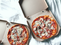 pizza in a delivery box