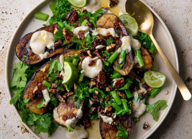 Recipe: Abigail Donnelly’s miso roasted brinjals